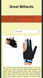 Mobile Screenshot of greatbilliards.com